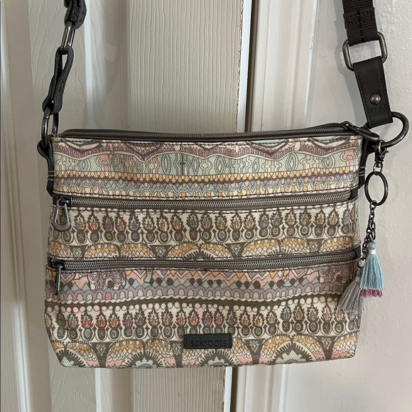 Sakroots Multicolor Patterned Crossbody Bag - Picture 1 of 6